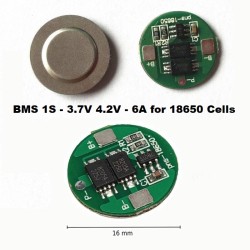 Πλακέτα Προστασίας Μπαταριών BMS 1S 6A 3.7V 4.2V Li-ion 18650