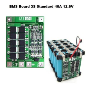 Πλακέτα Προστασίας Μπαταριών BMS 3S Standard 40A 12.6V Li-ion 18650