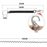 Plastic Spring Spiral Keychain Key Ring Key Holder 25cm - 100cm