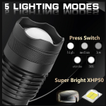 Επαναφορτιζόμενος φακός LED CREE BL-X71-P50