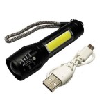 Επαναφορτιζόμενος Μίνι Φακός LED XPE-COB USB