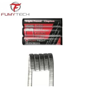 Έτοιμες αντιστάσεις Fumytech Triple Fused Clapton Ni80 10 τεμάχια