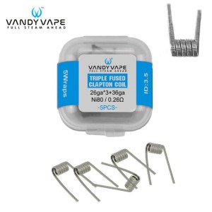 Έτοιμες αντιστάσεις Vandy Vape Fused Clapton 5 τεμάχια