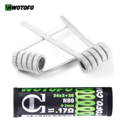 ​Έτοιμες αντιστάσεις ​WOTOFO Tri Core Fused Clapton 10 τεμάχια