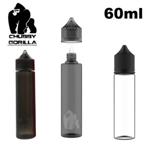 Πλαστικό μπουκάλι Chubby Gorilla 60ml Μαύρο