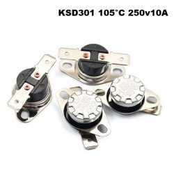 Θερμοστάτης Θερμικό Επαφής  KSD301 105°C 250v10A