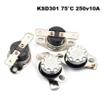 Θερμοστάτης Θερμικό Επαφής  KSD301 75°C 250v10A