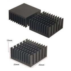 Ψύκτρα αλουμινίου Aluminum Heat Sink 25 x 25 x 12 mm