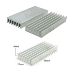 Ψύκτρα αλουμινίου Aluminum Heat Sink 50 x 20 x 6 mm