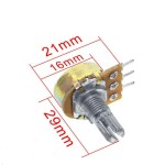 Μίνι Ποτενσιόμετρο 5K Ohm με Κουμπί