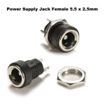 Βύσμα Τροφοδοτικό θηλυκό DC 5.5 mm x 2.5 mm