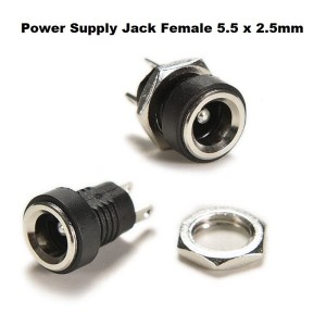 Βύσμα Τροφοδοτικό θηλυκό DC 5.5 mm x 2.5 mm