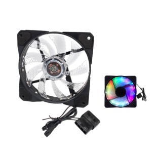 Ανεμιστήρας Ψύξης για Υπολογιστή 12cm x 12cm DC 12V 3Pin με RGB LED