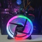 Ανεμιστήρας Ψύξης για Υπολογιστή 12cm x 12cm DC 12V 3Pin με RGB LED