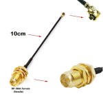 Καλώδιο Σύνδεσης RP-SMA jack σε UFL- IPEX100mm