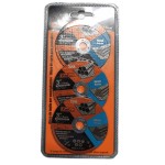 Μίνι Δίσκος Κοπής Σμυρίδας Inox 75x10mm Σετ 3 Τεμαχίων