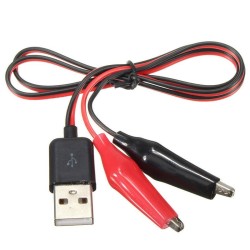 Καλώδια τεστ με κροκοδειλάκια σε ​USB