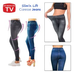 Κολάν σύσφιξης τύπου τζιν Slim'n Lift Caresse Jeans