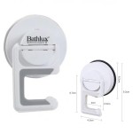 Bathlux Επιτοίχιο Στήριγμα για Σκούπα ή Σφουγγαρίστρα με Βεντούζα