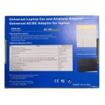 Universal Τροφοδοτικό-Φορτιστής Laptop 12V-24V 96W με 10 Βύσματα