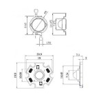 3W LED Χάντρα με Star PCB