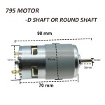 Κινητήρας Motor Class 795 D-Shaft DC 12-24V ​16000 RPM