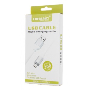 Qihang Καλώδιο USB σε micro USB μήκους 3m