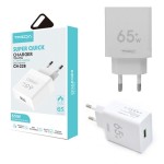 Treqa Φορτιστής USB Adapter 65W Χωρίς Καλώδιο