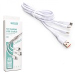 Treqa Καλώδιο Φόρτισης 3 σε 1 USB to Lightning-Type-C-Μicro USB