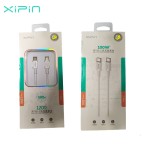 Xipin Καλώδιο Φόρτισης Type-C σε Type-C  120mm Λευκό