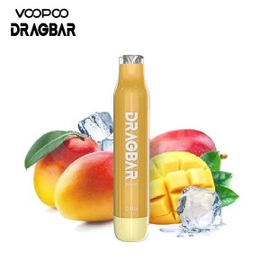 Ηλεκτρονικό Τσιγάρο Μίας Χρήσης VooPoo Dragbar Mango Ice 600 Puffs