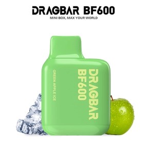 Ηλεκτρονικό Τσιγάρο Μίας Χρήσης Zovoo Dragbar BF600 Green Apple Ice