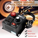 EU Plug Digital AC 220V 4000W Variable Voltage Motor Speed Control Controller