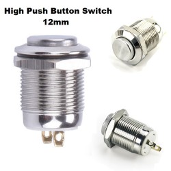 Momentary Round Push Button Switch 12mm High