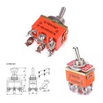 Διακόπτης Toggle E-TEN1321 2 θέσεων 6 επαφών 220V 15A