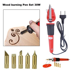 ​Wood Burning Pen Solder Iron Tool+ 6 Tips Set