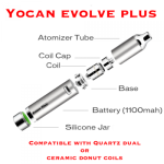 Ηλεκτρονικό τσιγάρο Yocan Evolve Plus Vaporizer για Στέρεο Καπνό