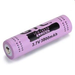 Επαναφορτιζόμενη μπαταρία GTL ICR 18650 Li-ion 3.7V 3800mAh