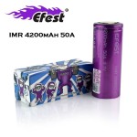 ​Επαναφορτιζόμενη μπαταρία Efest 26650 4200mAh 50A