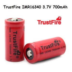 ​Επαναφορτιζόμενη μπαταρία TrustFire IMR 16340 700mAh 3.7V